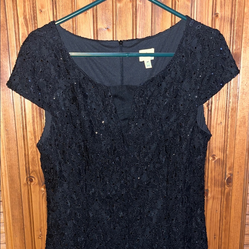 Dressbarn Black Lace Evening Dress